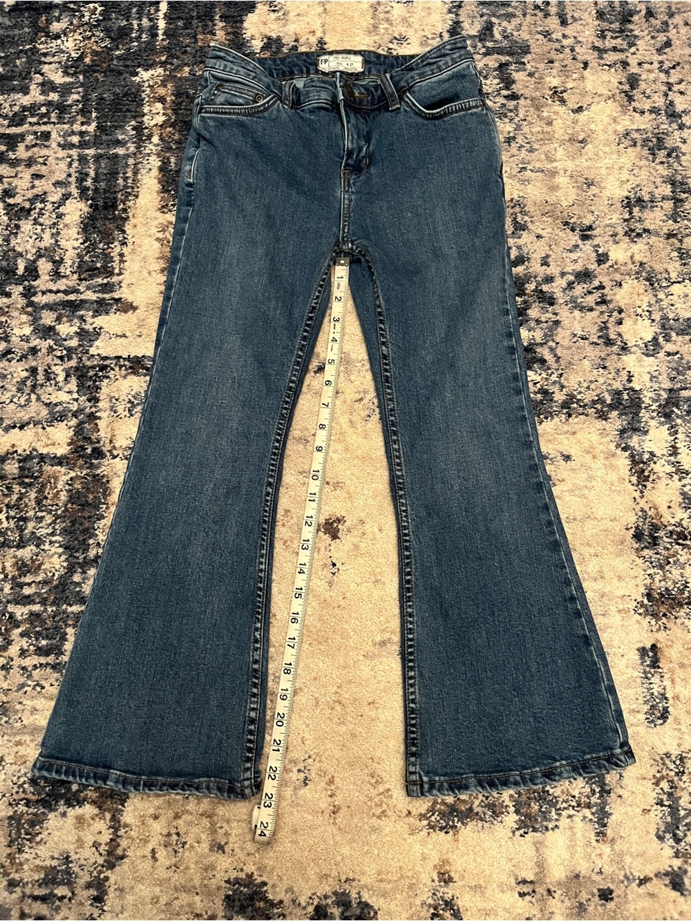 Free People Dark Blue Flare Jeans